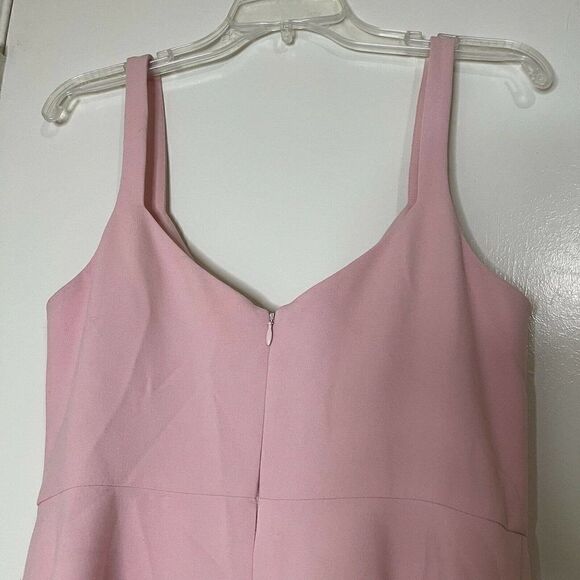 LIKELY pink delancey v neck flare mini dress size US 10 $178 - Picture 7 of 8